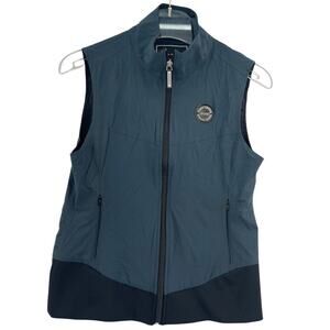 Noel Asmar Equestrian Vest Women's Teal Blue Vest XS Casual Lightweight Full Zip